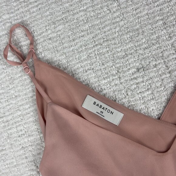 Aritzia Babaton Pink Peplum Camisole Top Women Size XS - Picture 6 of 14